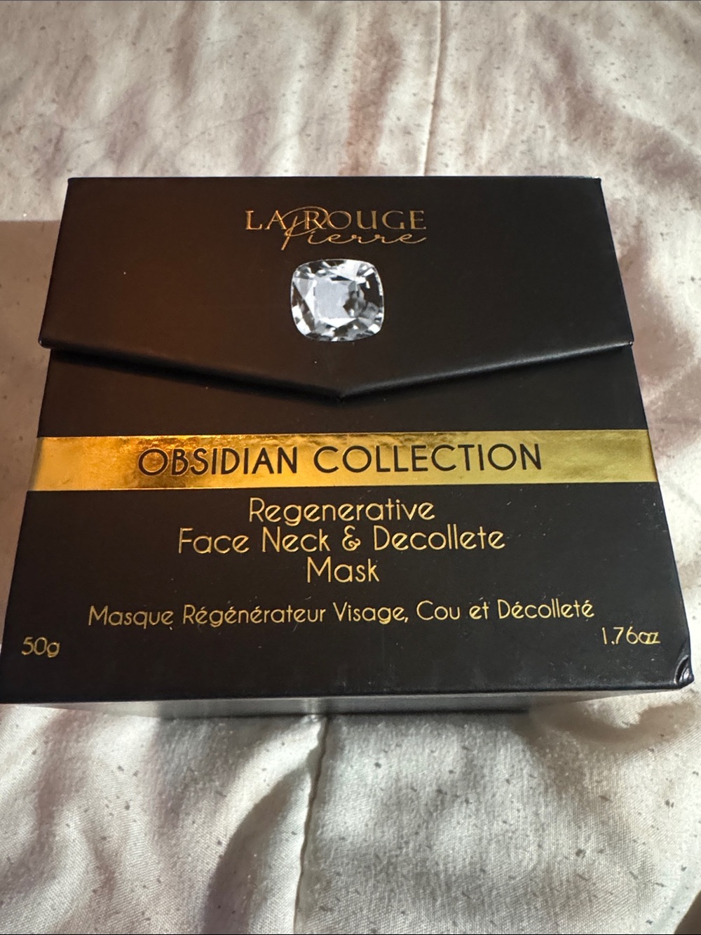 Obsidian Collection Regenerative Face, Neck & Décolleté Mask - Black